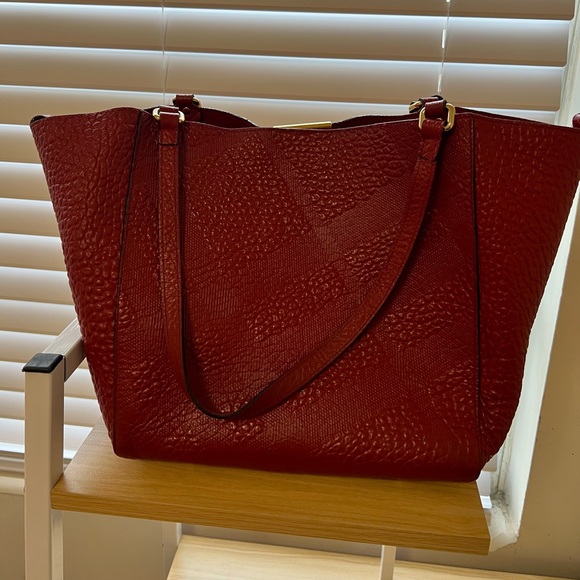 Burberry Authentic Military Red Tote - Picture 3 of 7